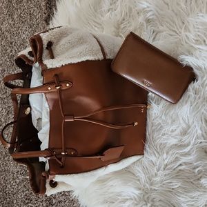 RALPH LAUREN HANDBAG and WALLET